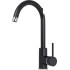 Кухонная мойка AquaSanita Fast SQF 102 + cмеситель Sabia 5523 (черный металлик 601)