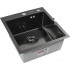 Кухонная мойка ARFEKA ECO AR 450*500 BLACK PVD NANO DECOR MILLET GRAINS