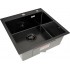 Кухонная мойка ARFEKA Eco AR 500*500 BLACK PVD NANO DECOR MILLET GRAINS