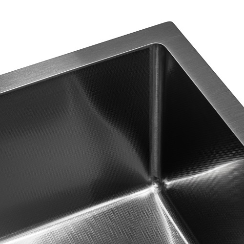 Кухонная мойка ARFEKA Eco AR 500*500 BLACK PVD NANO DECOR MILLET GRAINS