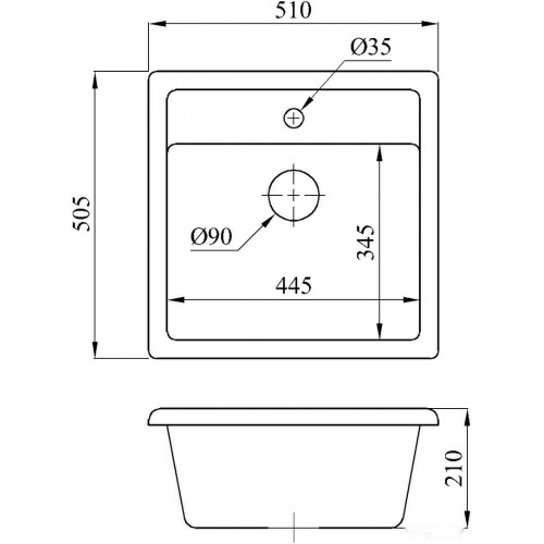 Кухонная мойка БелЭворс Rio (бежевый)