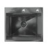 Кухонная мойка Ulgran Steel 50x45 (черная брашированная сталь)