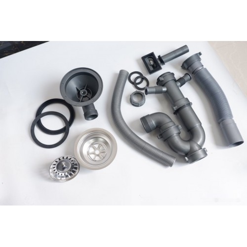 Кухонная мойка Ulgran Steel 50x45 (черная брашированная сталь)