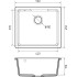 Кухонная мойка GranFest Urban GF-UR-4550 (серый)