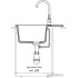 Кухонная мойка GranFest Urban GF-UR-658L (белый)