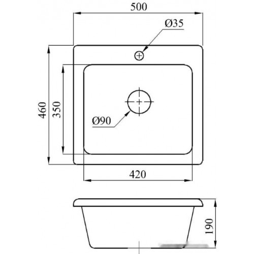 Кухонная мойка БелЭворс Mini (грей)