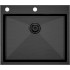 Кухонная мойка Paulmark Kroner-Edge 59 PM775951-GM (вороненая сталь)
