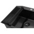 Кухонная мойка ARFEKA ECO AR 450*500 роллер-мат, дозатор BLACK DECOR +RM AR+DS AR