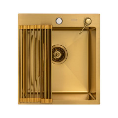 Кухонная мойка ARFEKA ECO AR 450*500 роллер-мат, дозатор GOLD +RM AR+DS AR