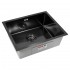 Кухонная мойка ARFEKA ECO AR 550*450 BLACK PVD NANO DECOR MILLET GRAINS
