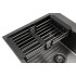 Кухонная мойка ARFEKA ECO AR 600*500, коландер, дозатор BLACK DECOR MILLET GRAINS +CL AR+DS AR