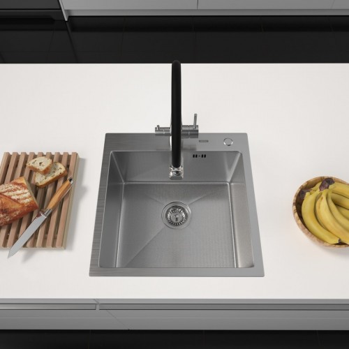 Кухонная мойка ARFEKA Eco AR 500*500 Satin Decor Millet Grains