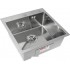 Кухонная мойка ARFEKA Eco AR 500*500 Satin Decor Millet Grains