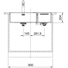 Кухонная мойка Franke Box Center BWX 220-54-27 TL 127.0538.260