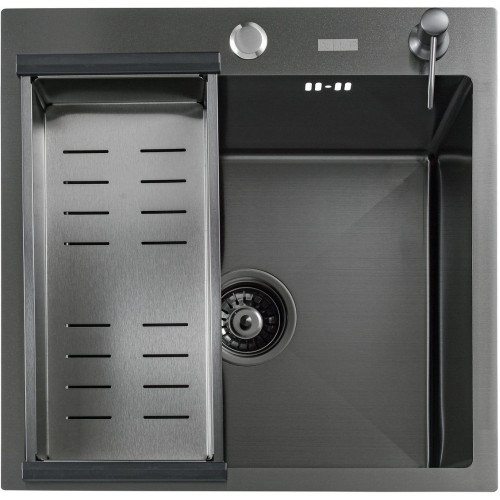 Кухонная мойка FUTUR FK 4548 B Eco Embossing (черный нано)