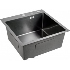 Кухонная мойка FUTUR FK 4548 B Eco Embossing (черный нано)