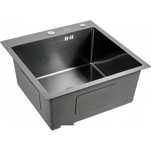 Кухонная мойка FUTUR FK 4548 B Eco Embossing (черный нано)