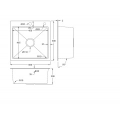 Кухонная мойка FUTUR FK 5050 ECO (Satin)