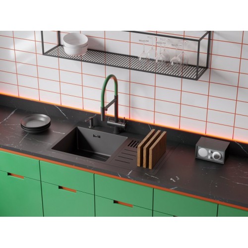 Кухонная мойка Omoikiri Akisame 86 Side-L GB 4997043 (графит)