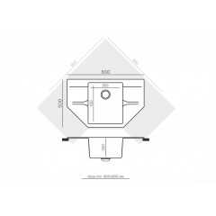 Кухонная мойка Polygran Riff 800 (космос)