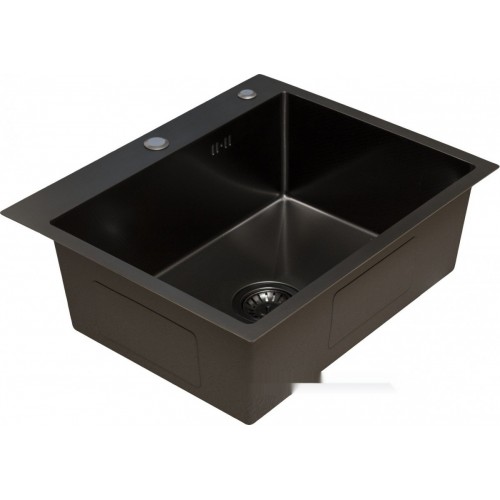 Кухонная мойка Blantek FS-5848HN Honeycomb Nano black ECO (+501F40-B)