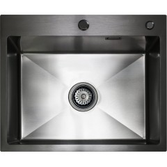 Кухонная мойка Blantek LS-5848B Nano black