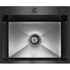 Кухонная мойка Blantek LS-5848HN Honeycomb Nano black