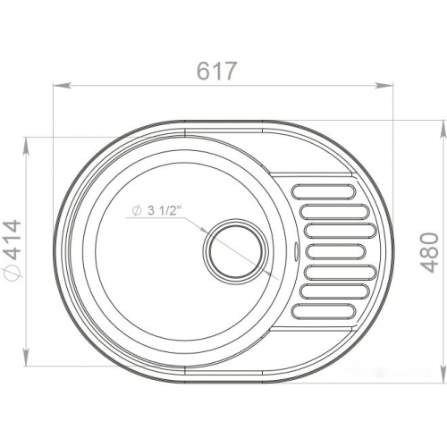 Кухонная мойка GranFest QUARZ Z-58 (черный)