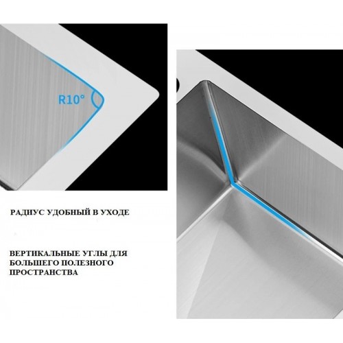 Кухонная мойка FUTUR FK 6050 Eco Embossing Pop-up Econom (Satin)