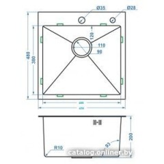 Кухонная мойка FUTUR FK 4548 ECO Embossing (Satin)