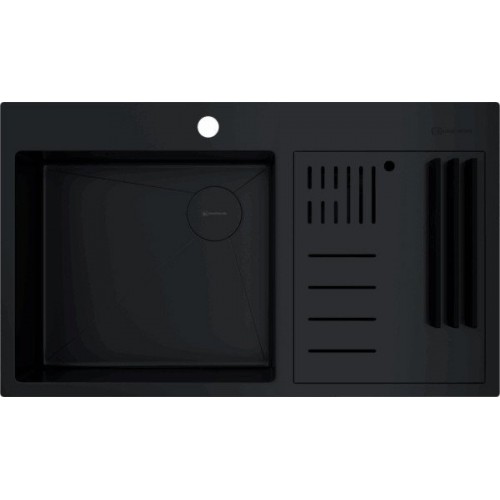 Кухонная мойка Omoikiri Akisame 86-2 Side gb (графит)