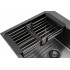 Кухонная мойка ARFEKA ECO AR мойка 500*500, коландер, дозатор BLACK DECOR VOLCANIC ROCK