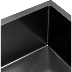 Кухонная мойка ARFEKA ECO AR мойка 500*500, коландер, дозатор BLACK DECOR VOLCANIC ROCK