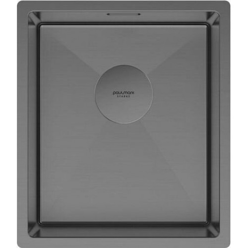 Кухонная мойка Paulmark Next 38 UNI PM213844-GM (черный/вороненая сталь)