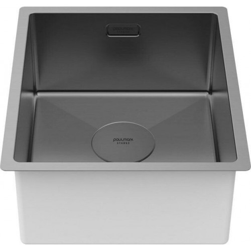 Кухонная мойка Paulmark Next 38 UNI PM213844-GM (черный/вороненая сталь)