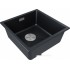 Кухонная мойка Paulmark IT-Granit Lumi 45 Uni LU45-BLM (черный/черный металлик)