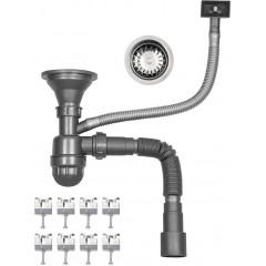 Кухонная мойка ARFEKA ECO AR мойка 600*500, коландер, дозатор SATIN DECOR VOLCANIC ROCK