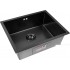 Кухонная мойка ARFEKA ECO AR 550*450 BLACK PVD NANO DECOR VOLCANIC ROCK