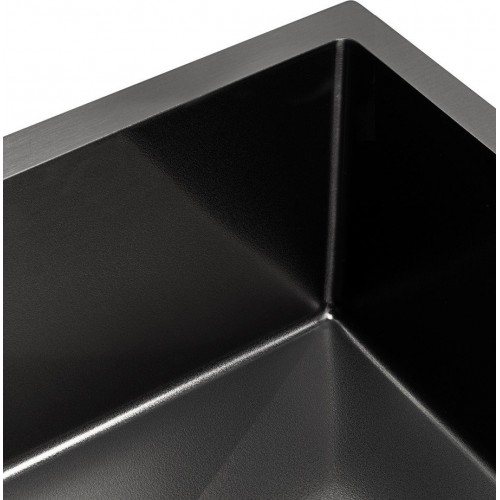 Кухонная мойка ARFEKA ECO AR 550*450 BLACK PVD NANO DECOR VOLCANIC ROCK