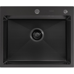 Кухонная мойка ARFEKA Eco AR мойка 600*500, коландер G, дозатор Black Decor Millet +CL AR G+DS AR