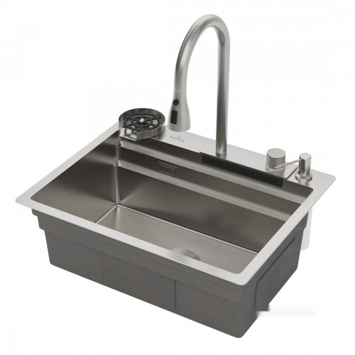 Кухонная мойка Roxen Stage Plus 560250-60 многофункциональная 8 в 1 (60*48/сатин)