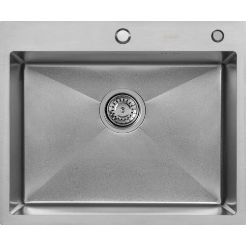 Кухонная мойка ARFEKA Eco AR мойка 600*500, коландер G, дозатор Satin Decor Volcanic +CL AR G+DS AR