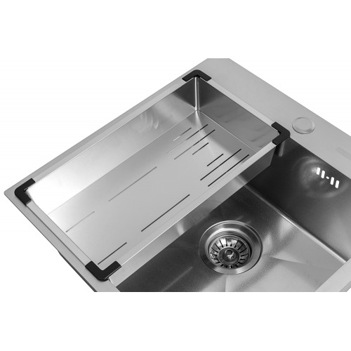 Кухонная мойка ARFEKA Eco AR мойка 600*500, коландер G, дозатор Satin Decor Millet +CL AR G+DS AR