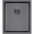 Кухонная мойка Paulmark Lassan 38 UNI LA38-GM (черный/вороненая сталь)