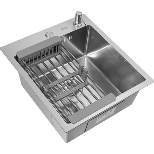 Кухонная мойка ARFEKA Eco AR мойка 450*500, коландер, дозатор SATIN DECOR MILLET GRAINS