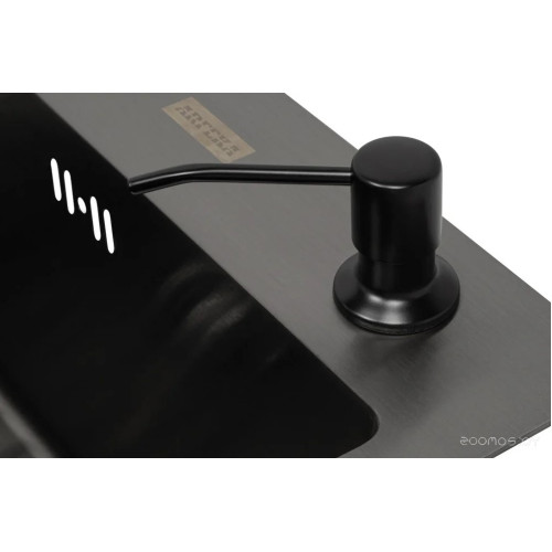 Кухонная мойка ARFEKA Eco AR мойка 500*500, коландер G, дозатор Black Decor Millet +CL AR G+DS AR