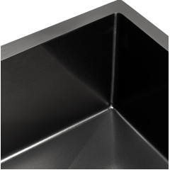 Кухонная мойка ARFEKA Eco AR мойка 500*500, коландер G, дозатор Black Decor Volcanic +CL AR G+DS AR