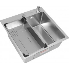 Кухонная мойка ARFEKA Eco AR мойка 500*500, коландер G, дозатор Satin +CL AR G+DS AR