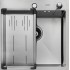 Кухонная мойка ARFEKA Eco AR мойка 500*500, коландер G, дозатор Satin +CL AR G+DS AR