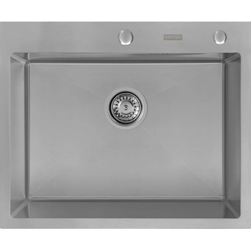 Кухонная мойка ARFEKA Eco AR мойка 600*500, коландер G, дозатор Satin +CL AR G+DS AR